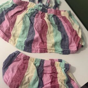 Old Navy Pastel Striped Diaper Cover Set